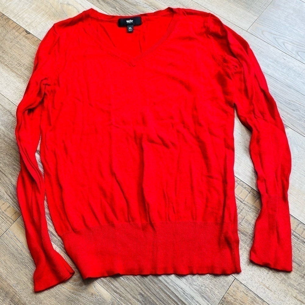Mossimo Red Crew Neck Sweater